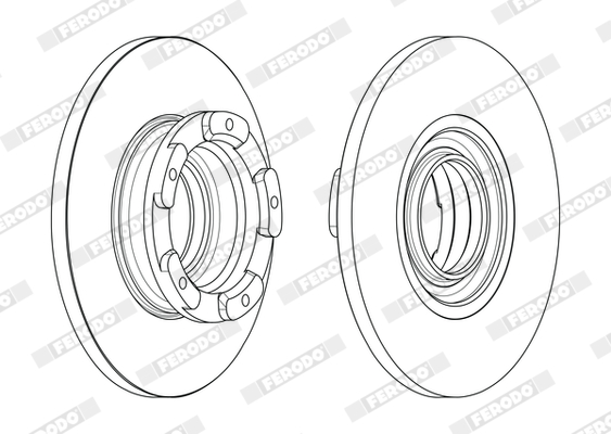 Brake Disc - DDF2471 FERODO