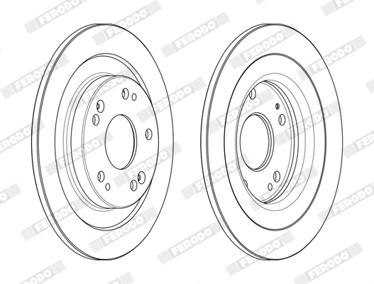 Brake Disc - DDF2474C FERODO