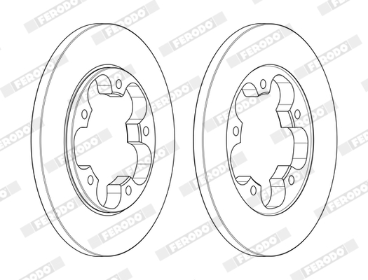 Brake Disc - DDF2484C FERODO