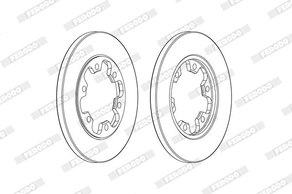 Brake Disc - DDF2485C FERODO