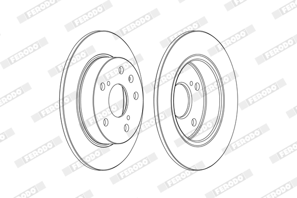 Brake Disc - DDF2493C FERODO