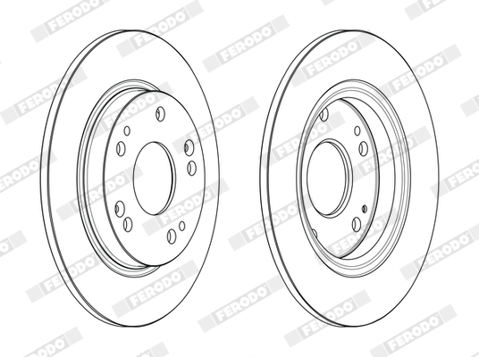 Brake Disc - DDF2524C FERODO