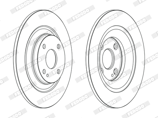 Brake Disc - DDF2593C FERODO