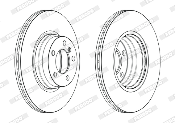 Brake Disc - DDF2603C FERODO