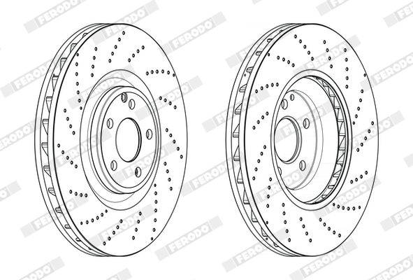 Brake Disc - DDF2610C-1 FERODO