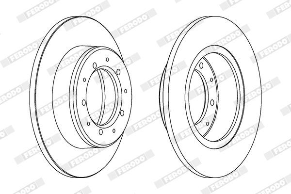 Brake Disc - DDF283C FERODO