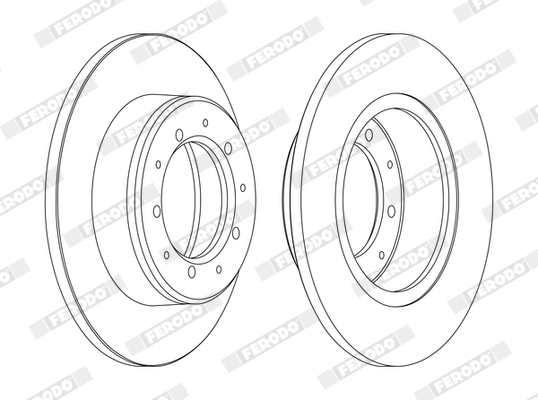 Brake Disc - DDF283C FERODO