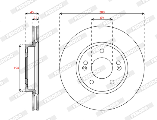 Discofreno - DDF3056C FERODO
