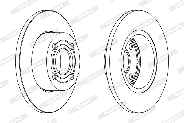 Brake Disc - DDF318 FERODO