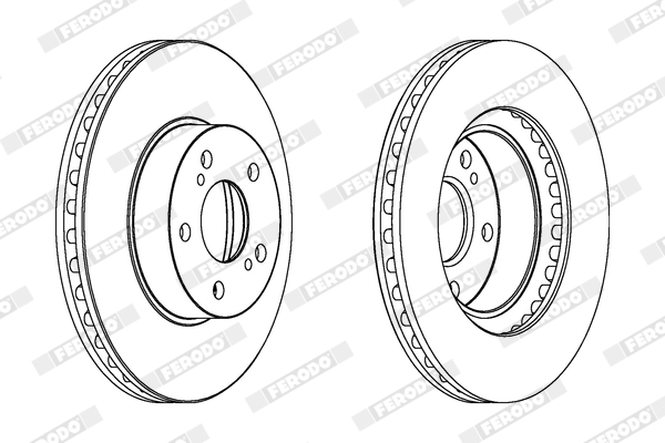 Brake Disc - DDF485C FERODO