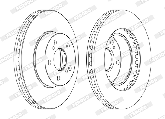 Brake Disc - DDF485C FERODO