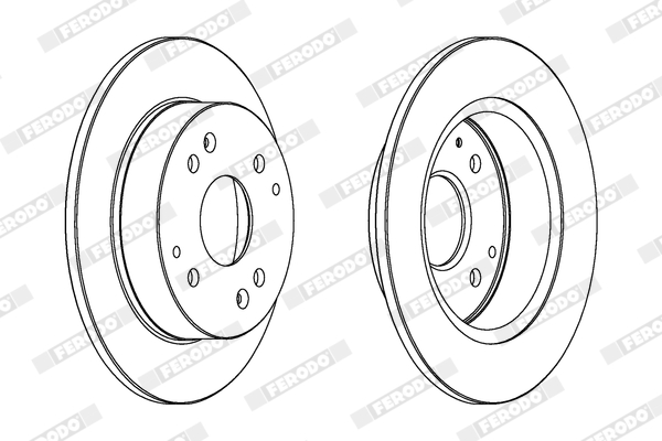 Brake Disc - DDF565 FERODO
