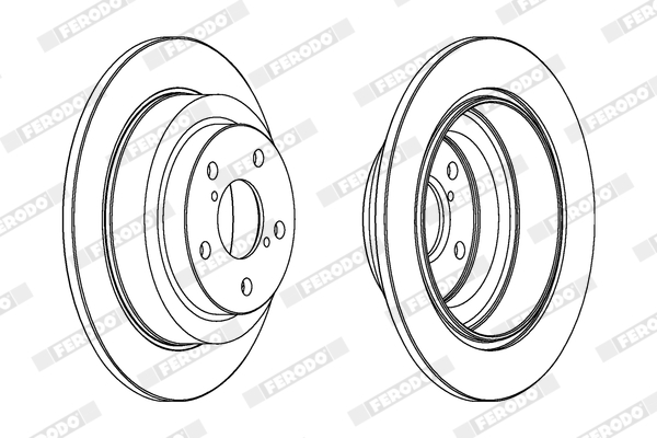 Brake Disc - DDF678C FERODO