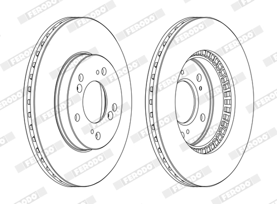 Brake Disc - DDF829C FERODO