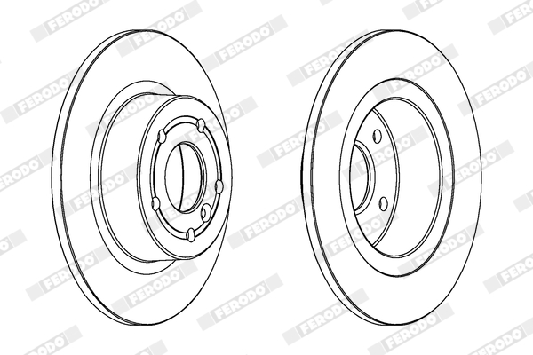Brake Disc - DDF874C FERODO