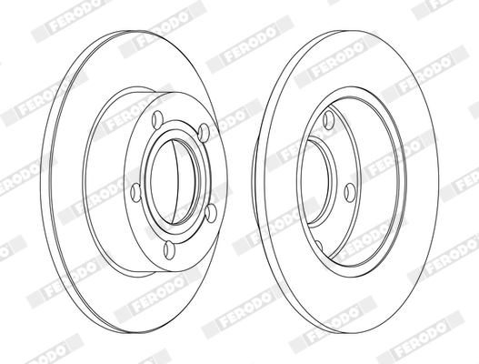 Brake Disc - DDF952C FERODO