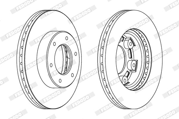 Brake Disc - DDF991 FERODO