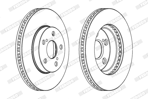 Brake Disc - DDF992 FERODO