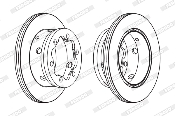 Brake Disc - FCR191A FERODO
