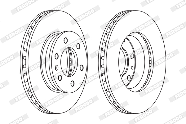 Brake Disc - FCR310A FERODO