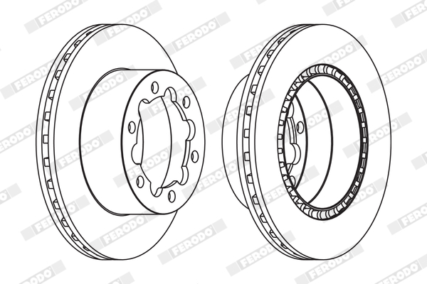 Brake Disc - FCR312A FERODO