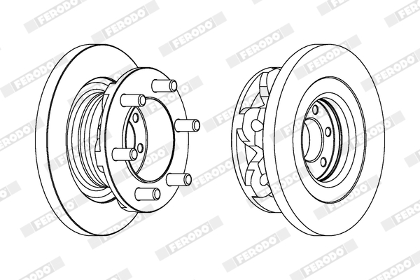 Brake Disc - FCR313A FERODO