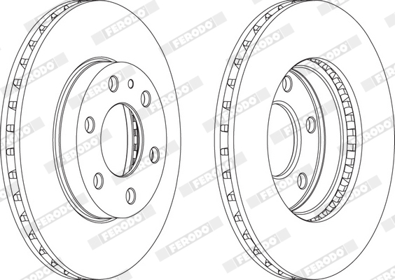 Brake Disc - FCR314A FERODO