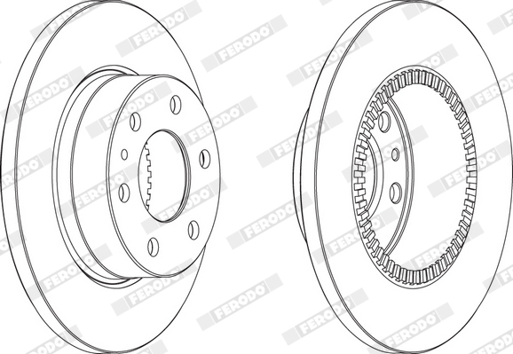 Brake Disc - FCR316A FERODO