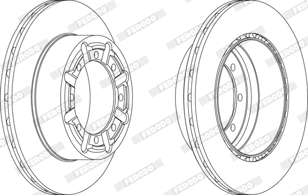 Brake Disc - FCR340A FERODO