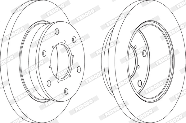 Brake Disc - FCR343A FERODO