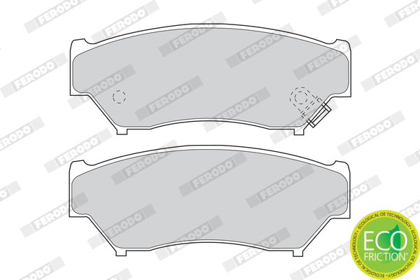 Brake Pad Set, disc brake - FDB1020 FERODO