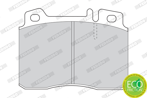 Brake Pad Set, disc brake - FDB1037 FERODO