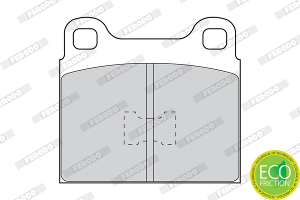 Brake Pad Set, disc brake - FDB105 FERODO
