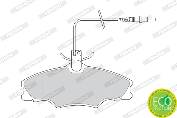 Brake Pad Set, disc brake - FDB1062 FERODO