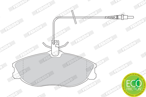 Brake Pad Set, disc brake - FDB1063 FERODO