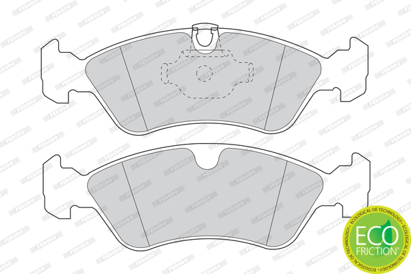 Brake Pad Set, disc brake - FDB1067 FERODO