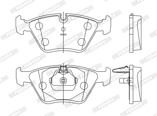Brake Pad Set, disc brake - FDB1073 FERODO