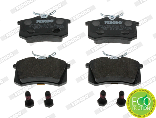 Kit pastiglie freno, Freno a disco - FDB1083 FERODO