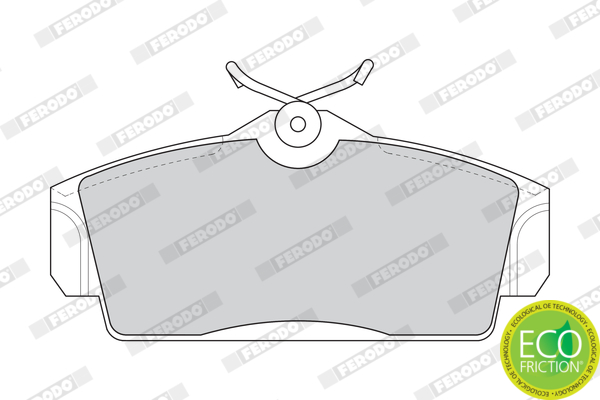 Brake Pad Set, disc brake - FDB1096 FERODO