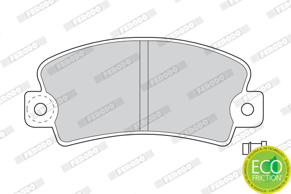 Brake Pad Set, disc brake - FDB113 FERODO