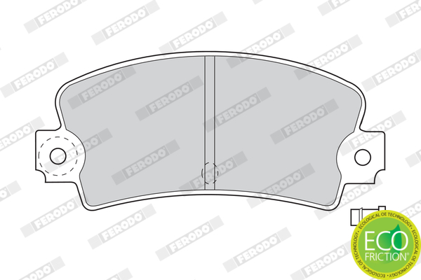 Brake Pad Set, disc brake - FDB114 FERODO