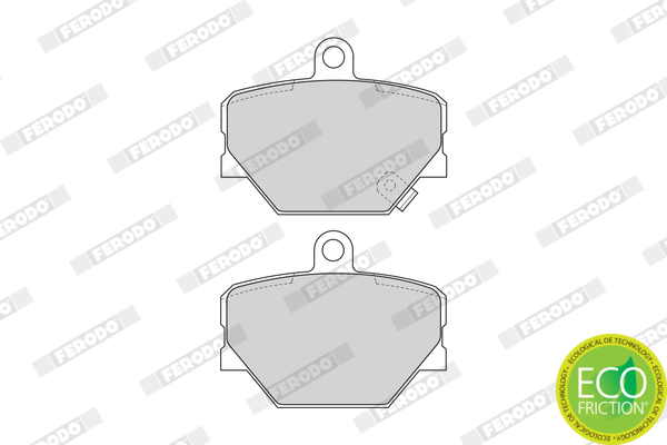Brake Pad Set, disc brake - FDB1162 FERODO