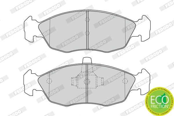 Brake Pad Set, disc brake - FDB1168 FERODO