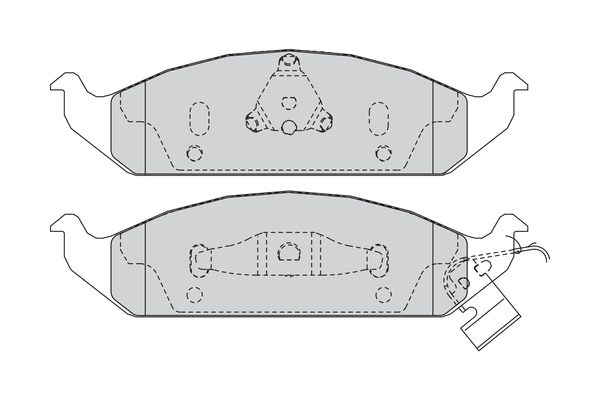 Brake Pad Set, disc brake - FDB1254 FERODO