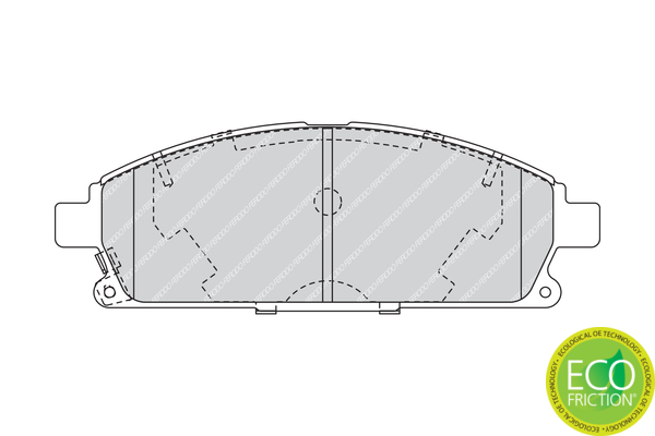 Brake Pad Set, disc brake - FDB1263 FERODO