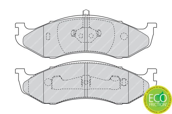 Brake Pad Set, disc brake - FDB1267 FERODO