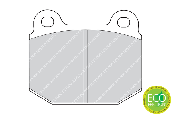 Brake Pad Set, disc brake - FDB1282 FERODO