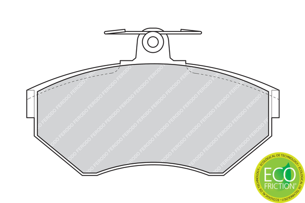 Brake Pad Set, disc brake - FDB1289 FERODO