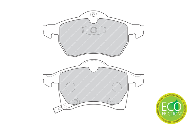 Brake Pad Set, disc brake - FDB1295 FERODO