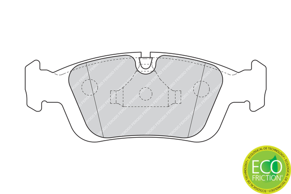 Brake Pad Set, disc brake - FDB1300 FERODO